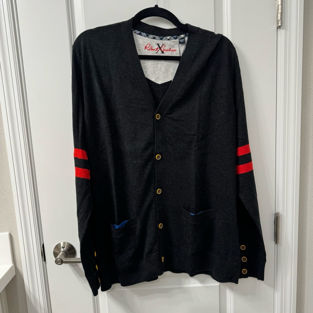 NWT ROBERT GRAHAM MENS SWEATER SZ XXXL
